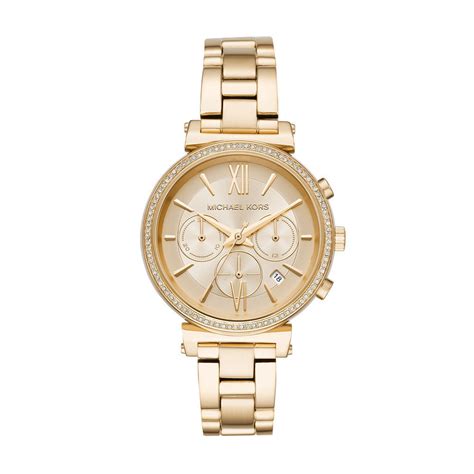 michael kors sophie horloge goud dames|Michael Kors ladies watches.